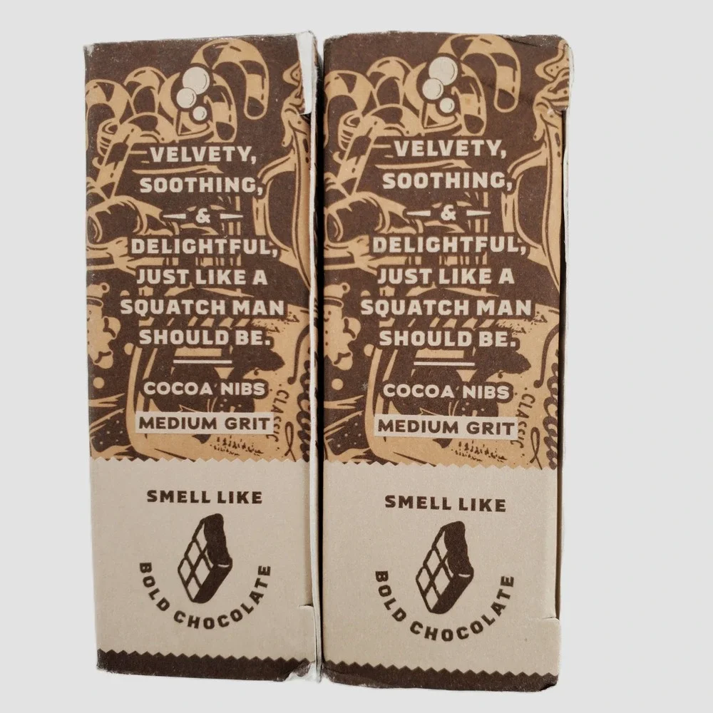 Dr Squatch Hot Choccy Limited Edition Mens Natural Soap 5oz 2 Pack‎ Medium Grit